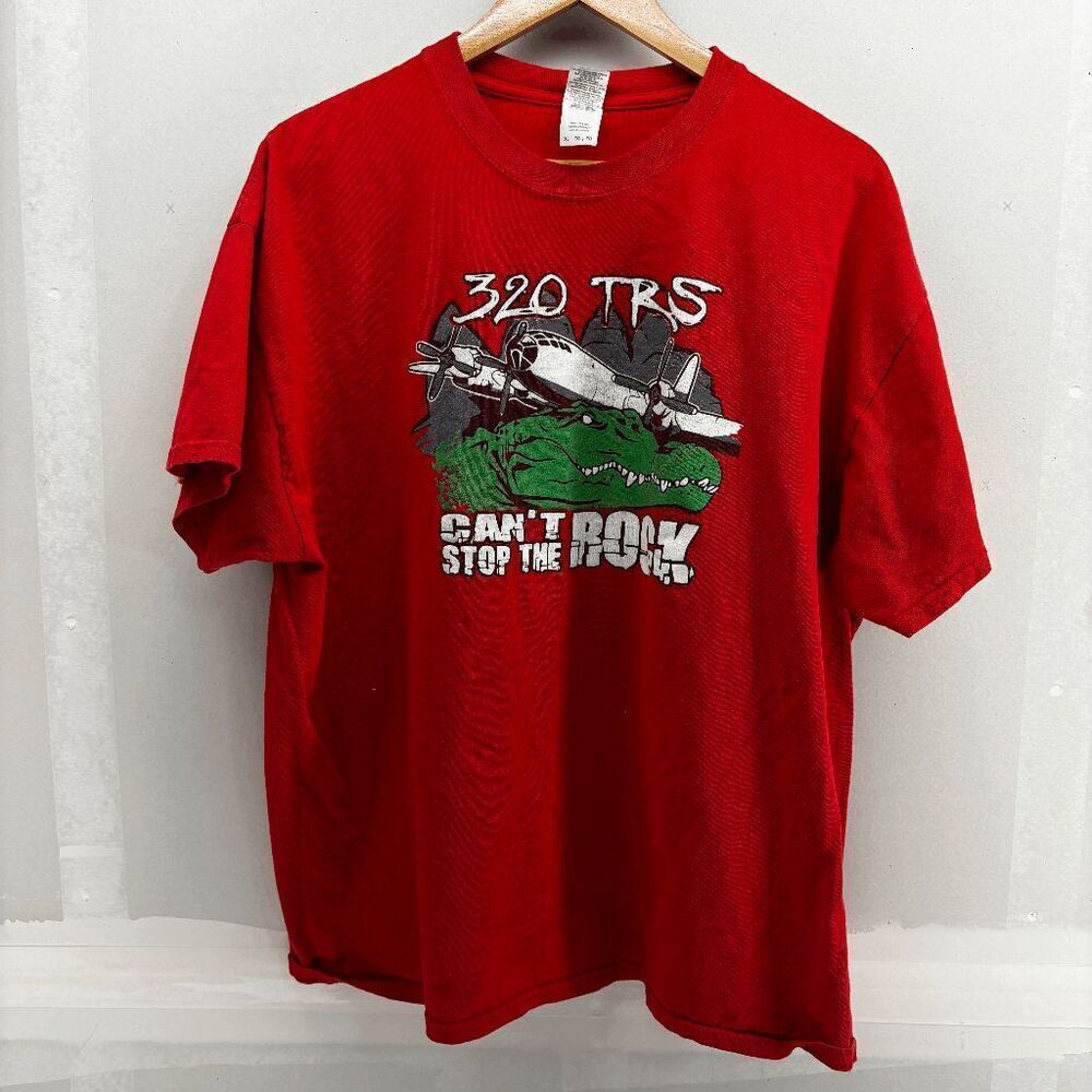 United States Air Force 320‎ TRS Adult T-Shirt XL Can't Stop The Rock USAF